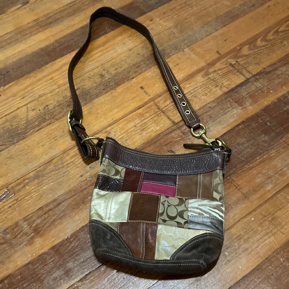 Vintage Coach patchwork purse
